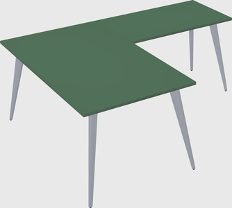 Modern l-shaped office desk