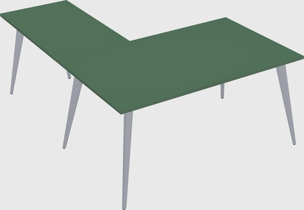 Modern l-shaped office desk