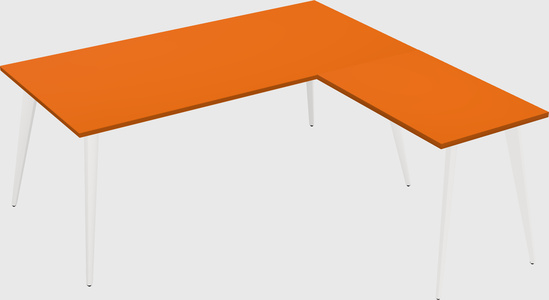 Modern l-shaped office desk