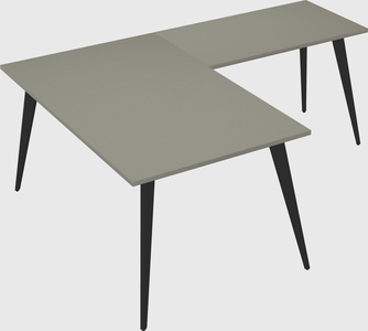 Modern l-shaped office desk