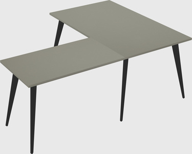 Modern l-shaped office desk