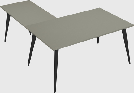 Modern l-shaped office desk