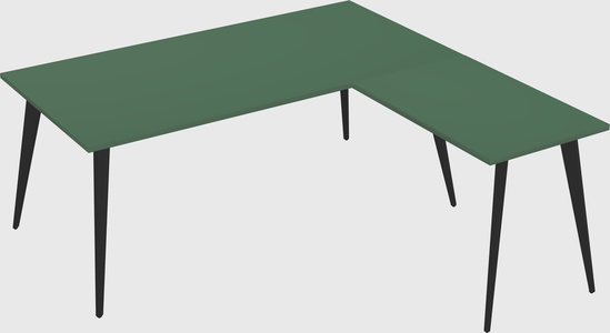 Modern l-shaped office desk
