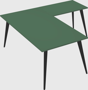 Modern l-shaped office desk