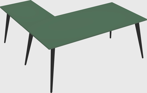 Modern l-shaped office desk