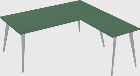 Modern l-shaped office desk