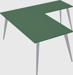 Modern l-shaped office desk