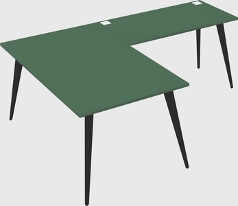 Modern l-shaped office desk