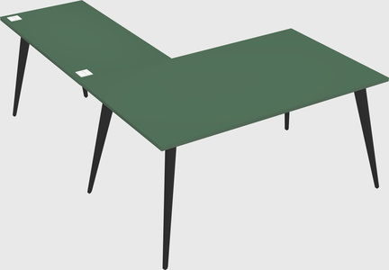 Modern l-shaped office desk