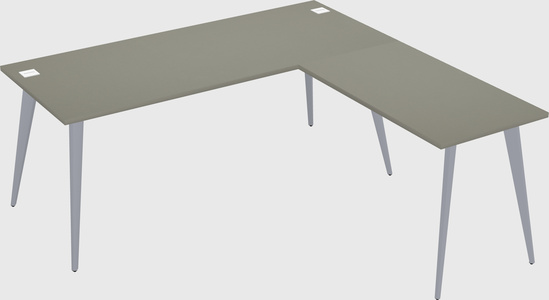 Modern l-shaped office desk
