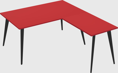 Modern l-shaped office desk