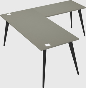 Modern l-shaped office desk