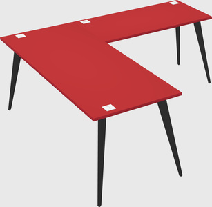 Modern l-shaped office desk