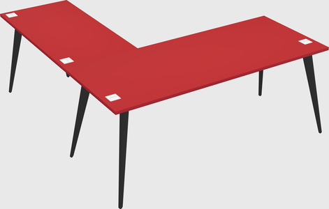 Modern l-shaped office desk