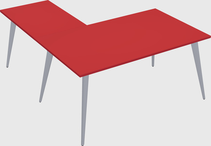 Modern l-shaped office desk
