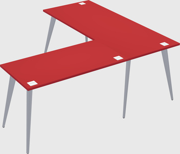 Modern l-shaped office desk