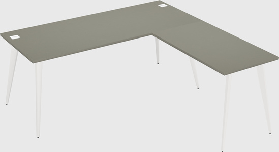 Modern l-shaped office desk