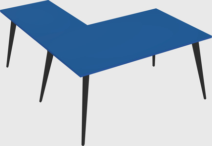 Modern l-shaped office desk
