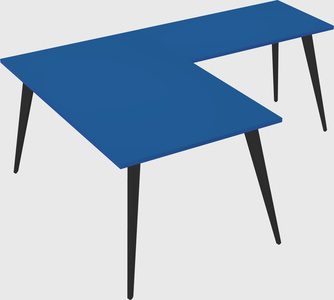 Modern l-shaped office desk