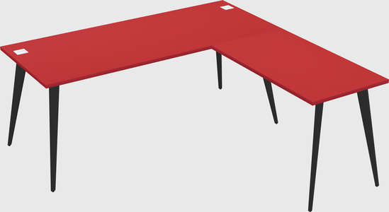 Modern l-shaped office desk