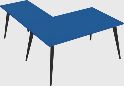 Modern l-shaped office desk