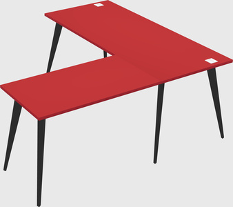 Modern l-shaped office desk