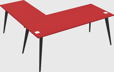 Modern l-shaped office desk