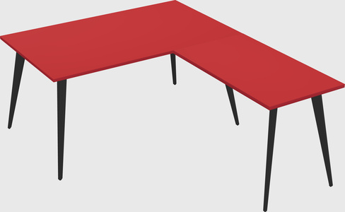 Modern l-shaped office desk