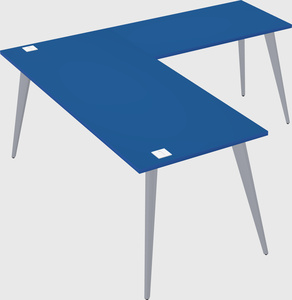 Modern l-shaped office desk