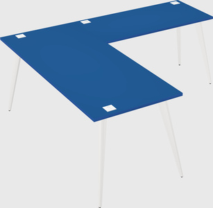 Modern l-shaped office desk