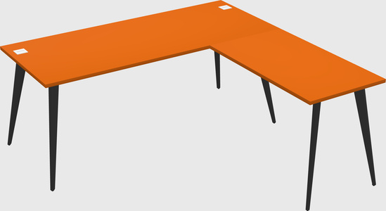 Modern l-shaped office desk