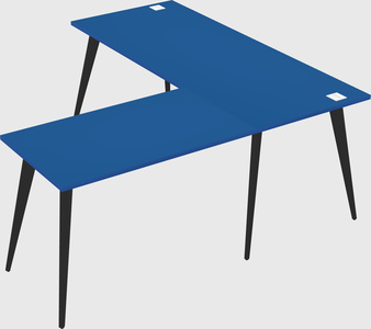 Modern l-shaped office desk