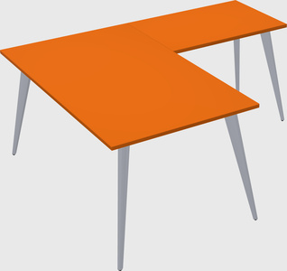 Modern l-shaped office desk