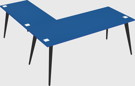 Modern l-shaped office desk