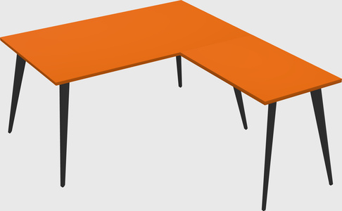 Modern l-shaped office desk