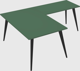 Modern l-shaped office desk