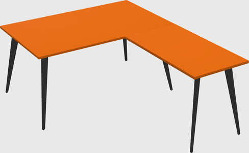 Modern l-shaped office desk