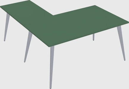 Modern l-shaped office desk