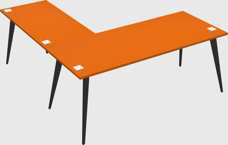 Modern l-shaped office desk