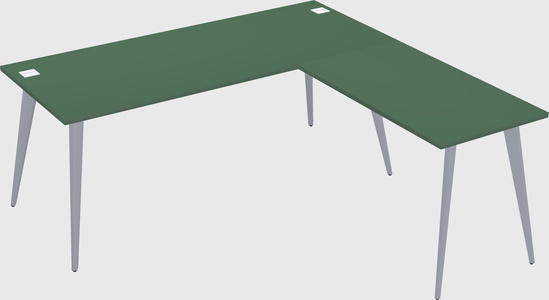 Modern l-shaped office desk
