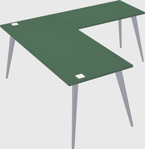 Modern l-shaped office desk