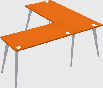 Modern l-shaped office desk