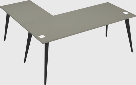 Modern l-shaped office desk