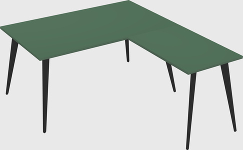 Modern l-shaped office desk