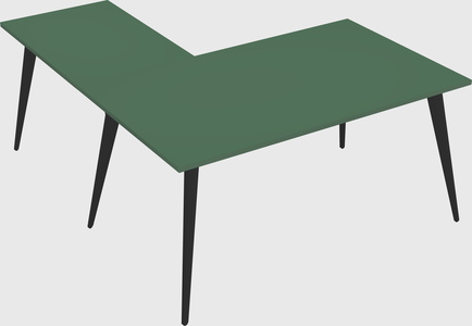 Modern l-shaped office desk