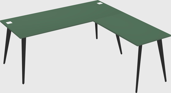 Modern l-shaped office desk