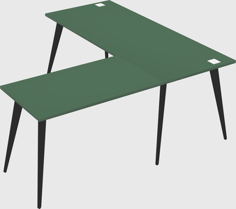 Modern l-shaped office desk