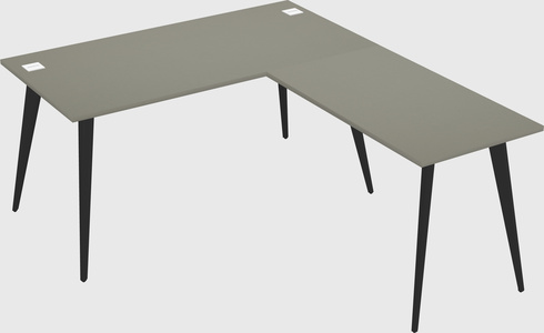 Modern l-shaped office desk