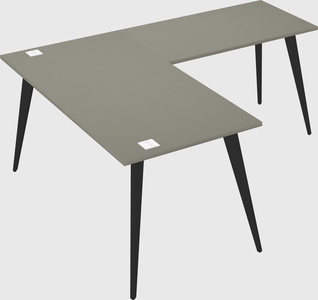 Modern l-shaped office desk