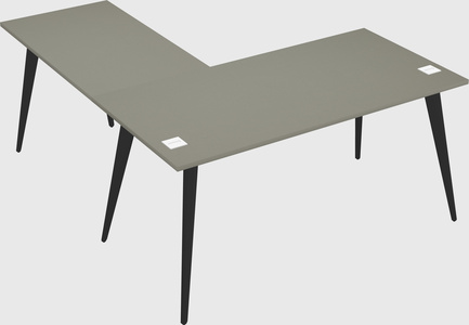 Modern l-shaped office desk